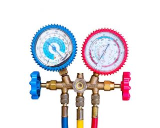 Air Conditioning Refrigerant, Pressure Gauges set isolate